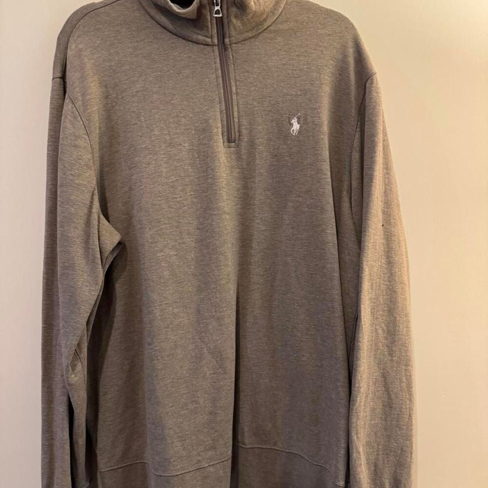 Gray Polo Ralph Lauren quarter zip sweatshirt in XL